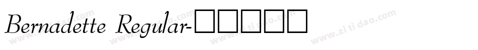 Bernadette Regular字体转换